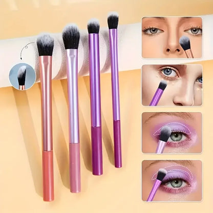 Purityspin 8pcs Makeup Brush Kit Soft Synthetic Hair